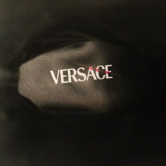 Versace Medusa ‘95 Knee-High Leather Boots, Black, EU 40/US 10 - Picture 11 of 14